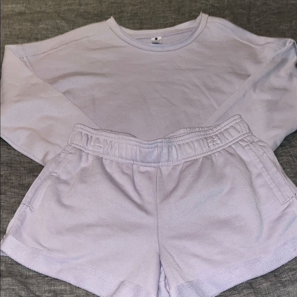 Lavender Lounge Set for girls short set